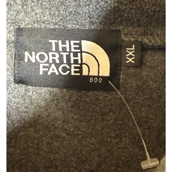 The North Face Pullover Men's Size XXL 800 Quarter Zip Fleece Gray Warm Vintage - Picture 5 of 6